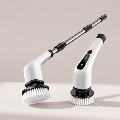 Limpiador giratorio eléctrico con mango extensible, versión larga y corta